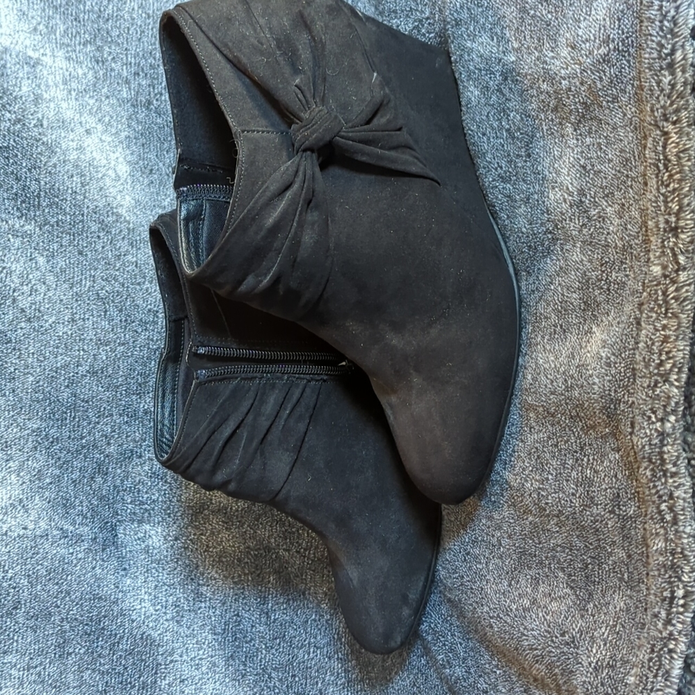 Black ankle boots